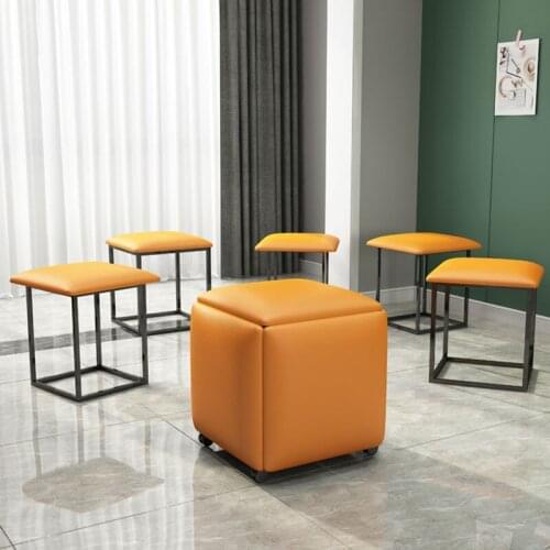 Furniture For Home Folding Chair Multifunctional Magic Cube Stool Foldings Stool Combination Tea Table Stool Living Furnitures