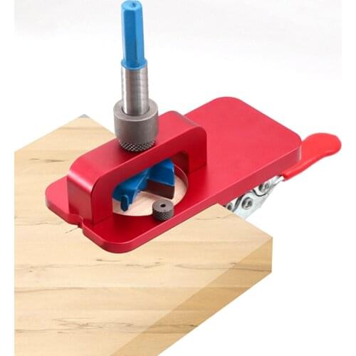 Hole Punch Drill Aluminum Alloy Dowel Jig Kit System Door Hinge Locator Convenient Precise Multifunctional Woodworking Tools