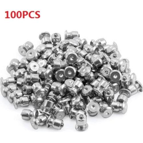 100PCS Winter Wheel Lugs Car Tires Studs Screw Anti-Slip Snow Tire Wheel Spikes Hard Alloy Studs 8x10mm For Car Motorcycle