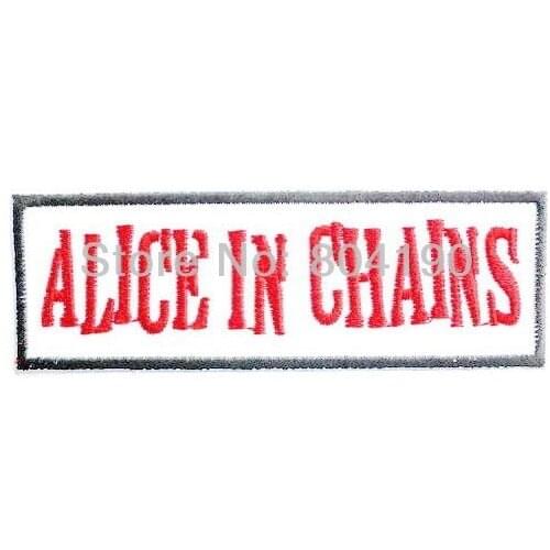 ALICE IN CHAINS LOGO Embroidered NEW IRON ON and SEW ON Patch Heavy Metal embroidery clothing accessories
