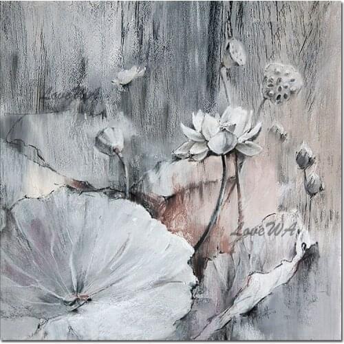 Living Room Wall Decor Texture Flower Design Art Oil Paintings Paintings Canvas Wall Art Hangings Picture Competitive Goods