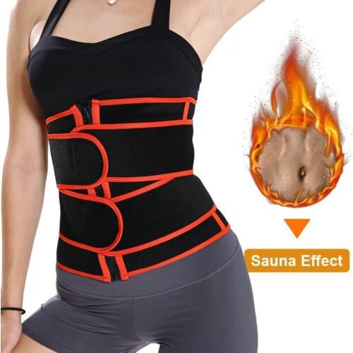 Neoprene Sweat Waist Trainer Fitness Belt Thermo Body Shaper Corset Waist Cincher Wrap Workout Slim Shapewear