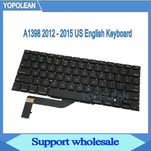 New US English Keyboard For Macbook Pro Retina 15" A1398 2012 2013 2014 2015 Years