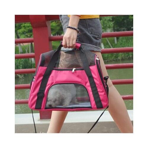 Pet Bag Portable Dog Carrier Bags Mesh Breathable Cat Bags For Small Dogs Foldable Puppy Handbag Travel Transport Backpack