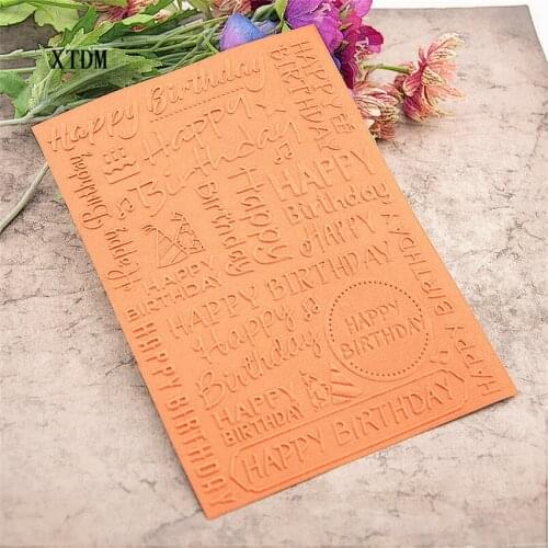 Easter plastic happy birthday template craft card making paper card album wedding decoration Embossing folders