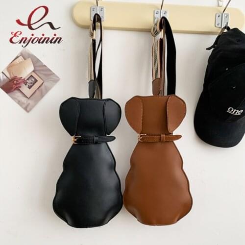 Cute Puppy Shape Shoulder Bags for Women Fashion Purses and Handbags Girls Crossbody Bag Fun Designer Clutch Bag Pu Leather