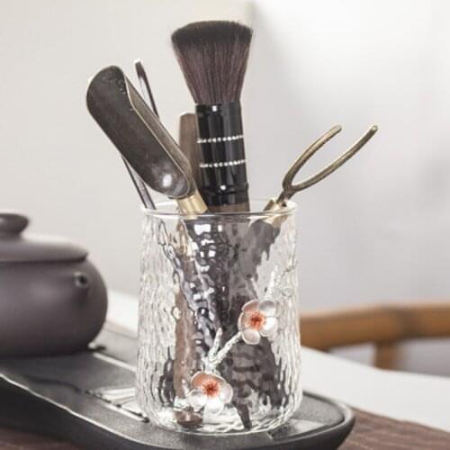 Glass Teapot Ebony Chinese Tea Accessories Tea Ceremony Utensils Six Gentleman Kung Fu Tea Set Tea Clip Needle Teaspoon ZH604