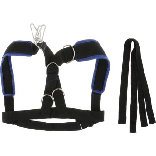 Sled Workout Harness, Tire Pulling Harness, Football Workout Equipment Sled Harness & Pull Strap