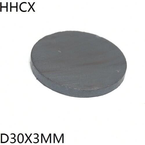 10 20 50pcs/lot Y30 disk Ferrite Magnet 30*3 mm Permanent magnet 30mm x 3mm Black Round Speaker 30x3 mm