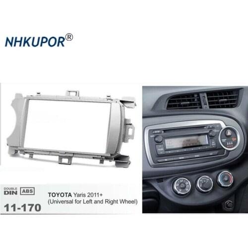 11-170 Car Radio Fascia for TOYOTA Yaris Universal Stereo Fascia Dash CD Trim Installation Frame Kit 173*98mm
