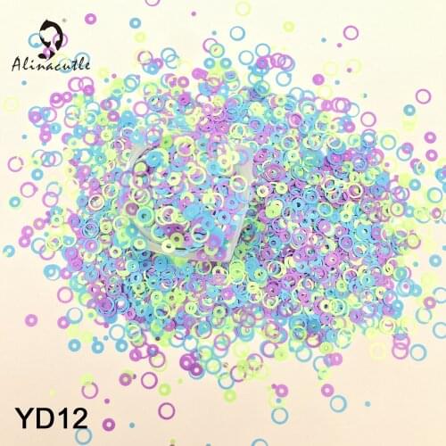 15g Mixed Size Color Circle Sequins For Nail Arts Handmade Card Cloth Handmade Craft Accessories DIY Sequins