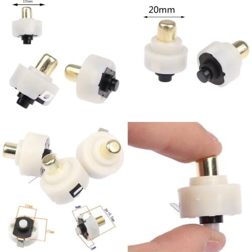 2Pcs 17mm/20mm LED Flashlight Push Button Switch ON/ OFF Electric Torch Tail Switch or 3pcs/lot C8 For T6 Q5 New