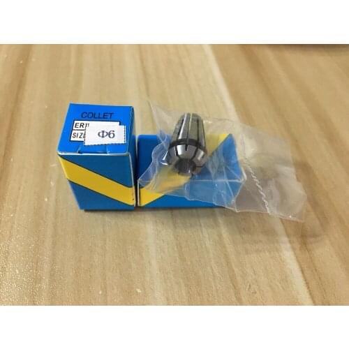 2pcs/lot, 1pc standard quality er11 A nut and 1pc er11 6mm collet for er11 collet clamping