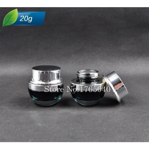 20g/ml empty cosmetic cream jar bottle glass cream bottle cap/Sub bottle/cosmetics sample Bottle glass 200pcs/lot