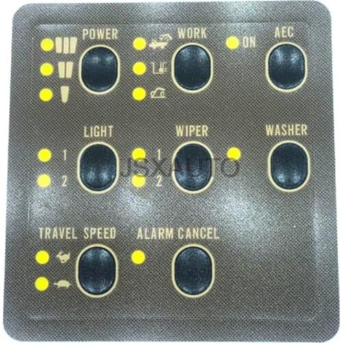 Excavator Cab display button accessories Meter Sticker Excavator accessories For CATERPILLAR CAT E312 320 330V1V2BCD