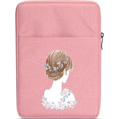 Cute print Zipper Sleeve Bag Case For pocketbook basic touch lux 2 3 4 622 614 624 626 627 632 616 625 640 plus ereader sleeve