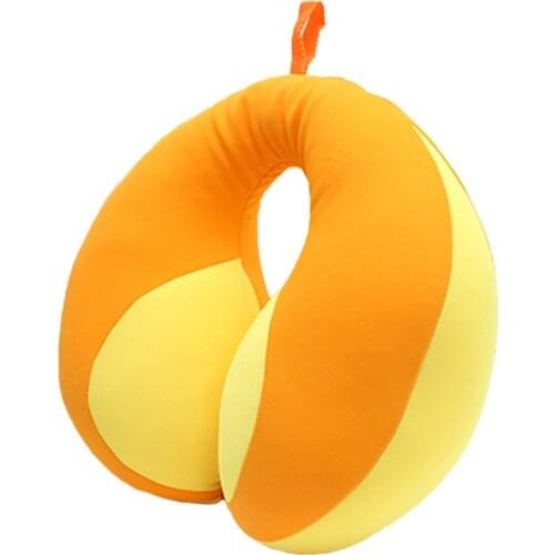 Childrens Cartoon Neck Polyester Contrast Color Splicing Travel Sleeping U-shaped Comfortable Babys Car Safety Seat Pillow