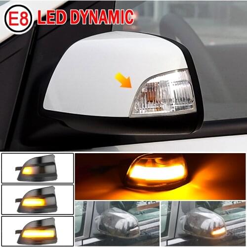 Dynamic Turn Signal Light Car Rear View Mirror LED Indicator Blinker For FORD Focus 2 MK2 2004 - 2008 C-MAX