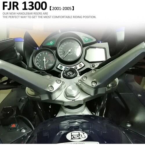 25mm Handlebar Riser For Yamaha FJR1300 FJR 1300 2001 2002 2003 2004 2005 Silver Handle Bar Risers Motorcycle Accessories Parts