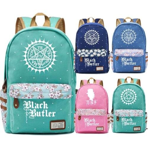 F3602 Star Anime Black Butler Galaxy Children Schoolbag Girls School bag Women Bagpack Teenagers Canvas Lady Femme Backpack