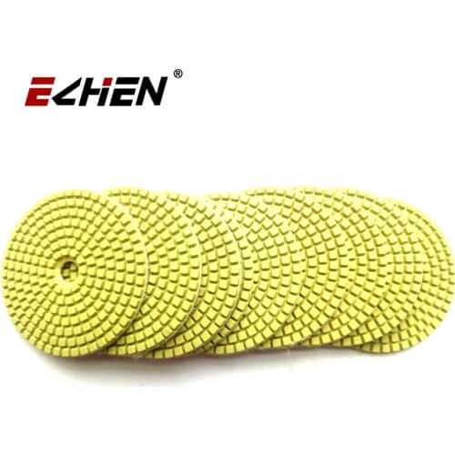Factory high quality 4inch wet/dry resin marble granite tile stone diamond polishing pads