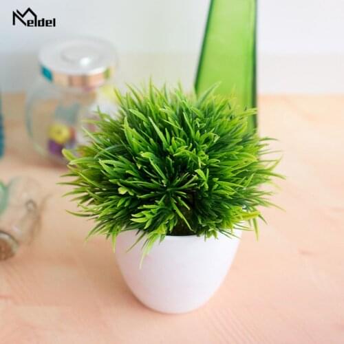 Artificial Plante Potted Set 32-Headed Phoenix Simulation Plant Flowers Ball Grass Ball Fake Flower Home Living Room Decorations