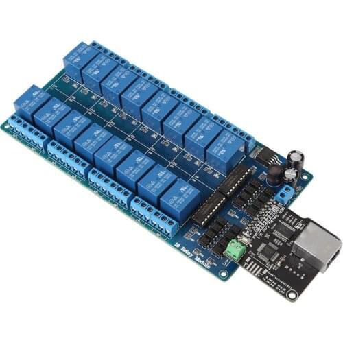 JFBL Hot Ethernet Control Module Lan Wan Network Web Server RJ45 Port 16 Channel Relay Is Ethernet Controller Board.RJ45 Interfa