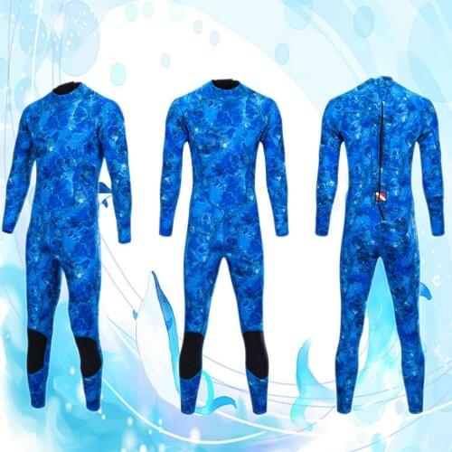 Kayak Canoe 3mm Neoprene Men Wetsuit Scuba Diving Surfing Back Zip Warm Full Suit S/M/L/XL/XXL for Snorkeling Swimming Acc