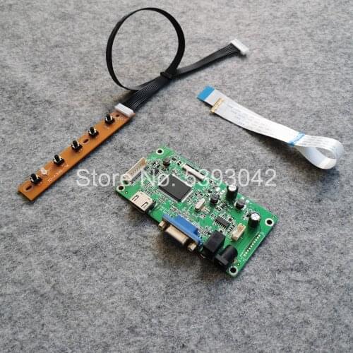 For B156XTN03.1 B156XTN03.3 EDP 30Pins WLED 15.6" laptop LCD screen VGA monitor controller drive board 1366*768 DIY kit