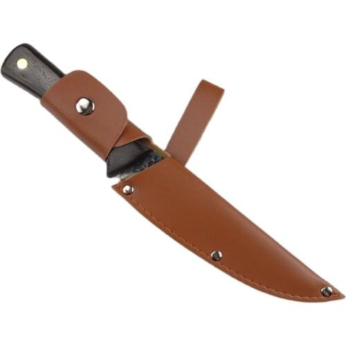 Full Tang 6 inch Boning Knife with Leather Sheath Handmade Forged Chef Knife Hunting Knife