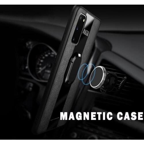 Leather Case For Samsung S20 Plus Case For Samsung Galaxy S10 S9 S8 Plus S20 Ultra S10 Car Holder Stand Cases Cover Fundas