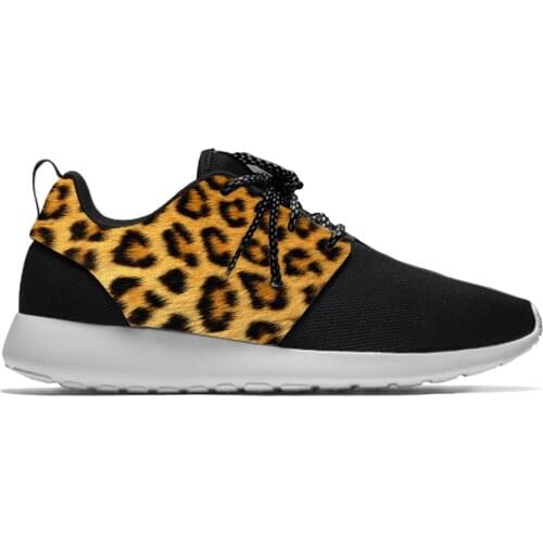 Leopard Print Pattern Aesthetic Cool Fashion Funny Sport Running Shoes Casual Breathable Lightweight 3D Print Men Women Sneakers