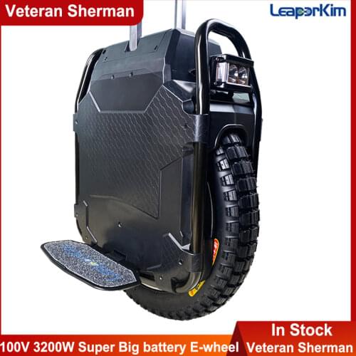LeaperKim Veteran sherman Electric unicycle 100.8V 3200WH,motor power 2500W,Off-road,20-inch,NCR18650GA battery,max 70km/h