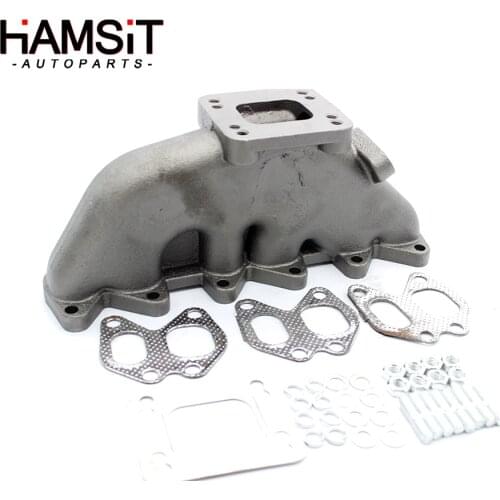 Hamsit Cast Iron Turbo Manifold For VW Golf Jetta Corrado GLX 4D VR6 2.8L 12V V6 DOHC/SOCH Engine Flange T4 T3/T4