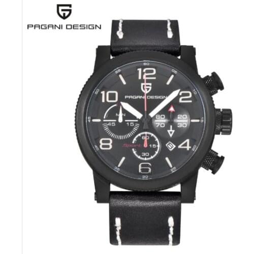 PAGANI DESIGN Brand Military Watches Mens Luxury Fashion Waterproof Chronograph Sport Quartz Male Wristwatch Calendar Clock
