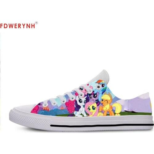 Mens Casual Shoes Cartoon Funny Kawaii My Little Princess Cute Canvas Strap Ladies Casual Man Shoes