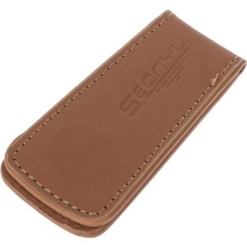 Mens Leather Wallet Cash Clip Womens Metal Fine Cash Clip Money Clip Couple Holder Wallet Insurance for Money