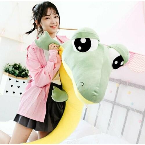 190cm / 74.8 "soft lizard pillow cute pillow big eyes comfortable doll plush stuffed animal
