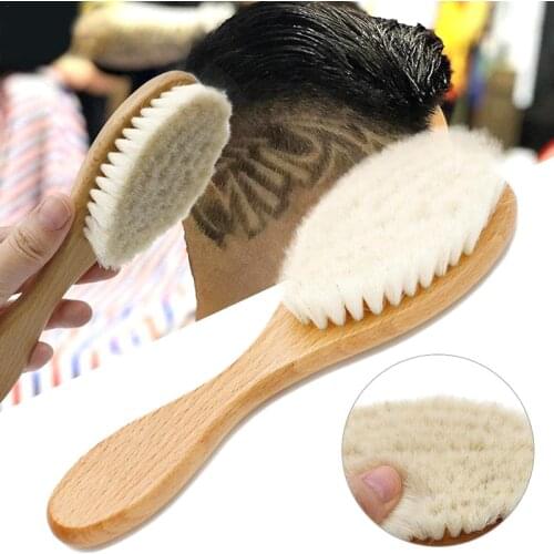 Oil Head Cleaning Brush, Hairdressing Shampoo Brush, Childrens Shampoo Brush Beech Wool Brush