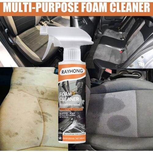 Auto Interior Leather Cleaner Set Multifunctional Car Seat Steering Wheel Foam Cleaning Kit for Home Kitchen 60ml 120ml Cleaners