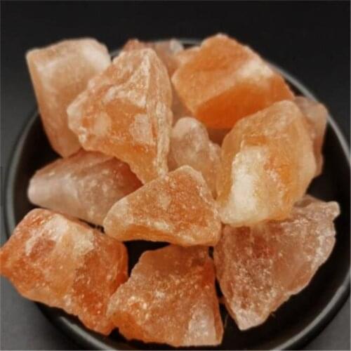 Natural raw quartz orange calcite rough crystal healing stone for feng shui