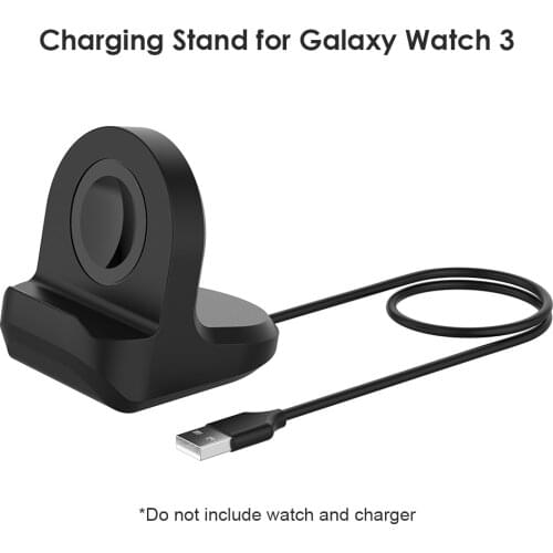 ALLOYSEED Watch Charging Dock Portable Watch Chager Holder for Samsung Galaxy Watch 3 Active 1 2 Power Cradle Stand Station