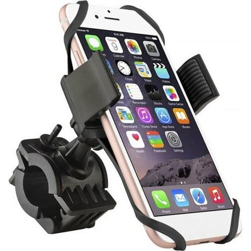 Hot Sale 1PC Mobile Phone Bike Handlebar Mounted Holder Clamp Bicycle Adjustable 360 Degree Rotating Phone Bracket
