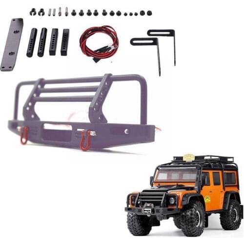 Adjustable Metal Front Bumper For 1/10 RC Crawler 90047 Axial Traxxas SCX10 90046 Bumper Defender TRX4 SCX10 II Front X7I1