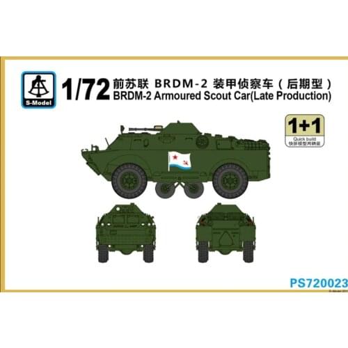 S-model 1/72 PS720023 Russian BRDM-2 Armoured Scout Car (1+1)