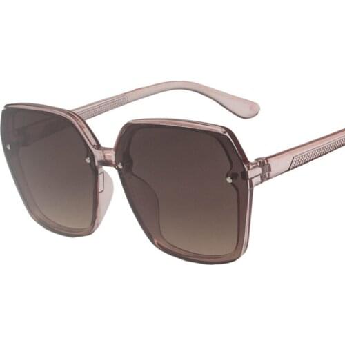 Oversize Square PC Frame Sunglasses Women Men Sun Glasses Luxury Designer Hot Oculos feminino Trend Eyeglasses Outdoor Glasses