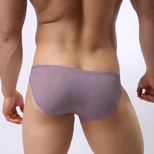 New ADANNU Sexy Men Underwear Men Briefs Modal Comfortable Underpants U Pouch Elastictiy Breathable Briefs Bikini