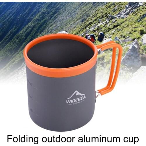 480ML Camping Cup Sturdy Wear-resistant Food Grade Material Tourism Crockery Water Cup for Traveler