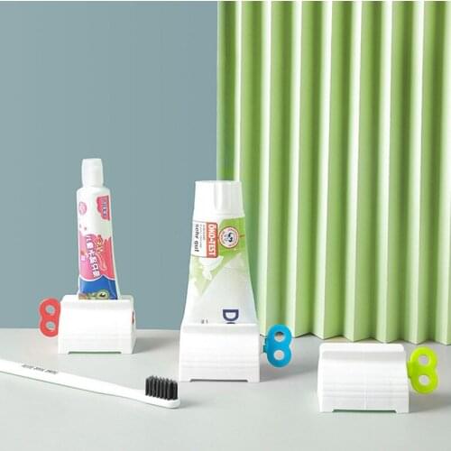 Toothpaste Squeezer Clip-on Household Toothpaste Device Lazy Toothpaste Tube Squeezer Press Rolling Holder Bathroom Supplies