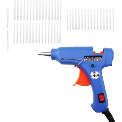 XL-E20 High Temp Heater Melt Hot Glue Gun 20W Hand with 50 Glue Sticks Graft Repair Tool Heat Gun